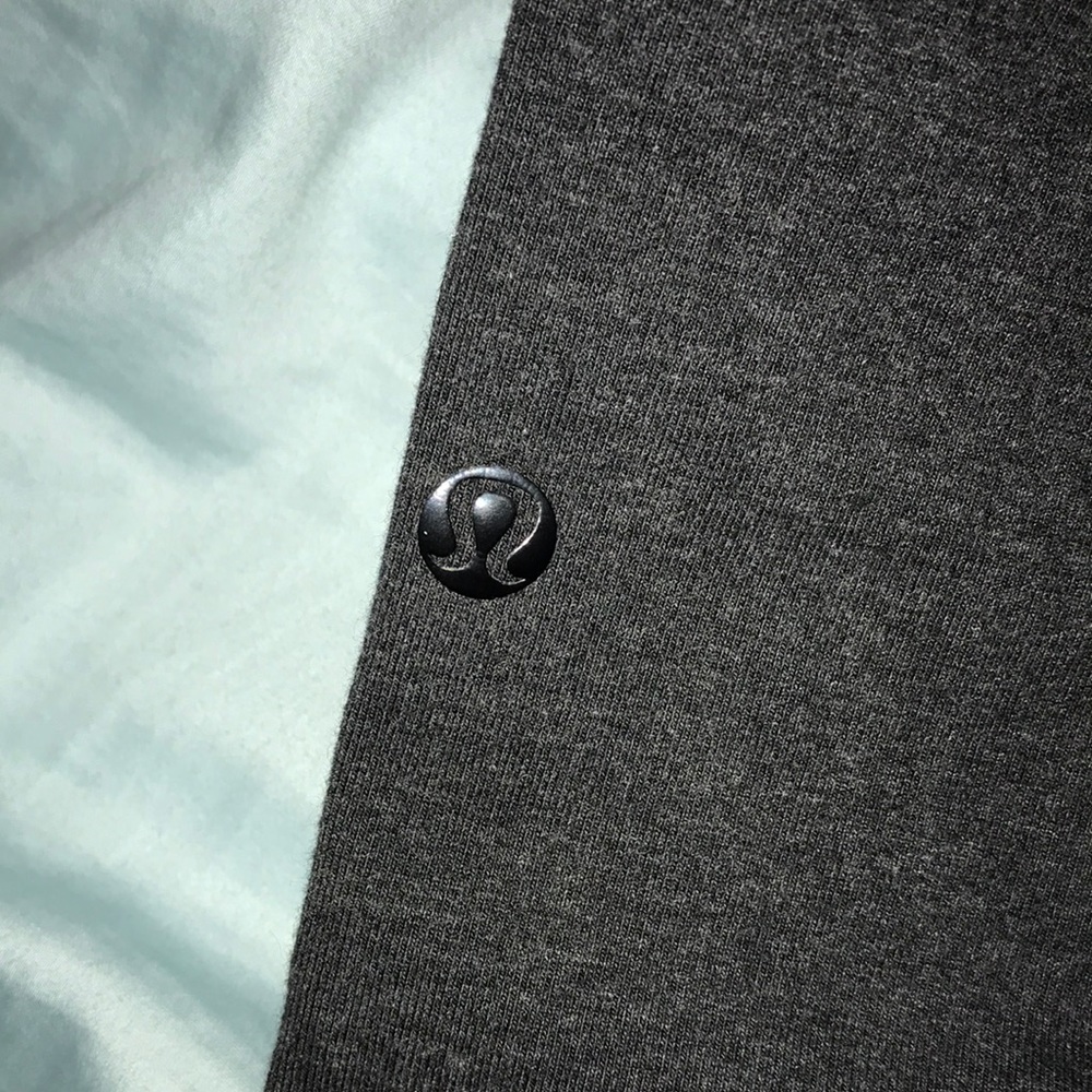 lululemon dark grey cotton high waisted leggings - Picture 2 of 4